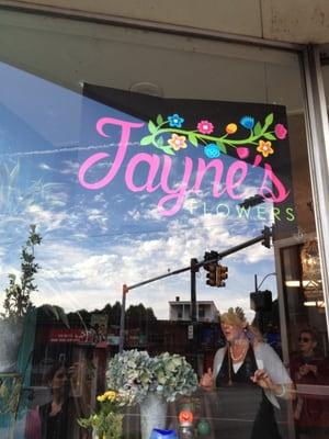 Jayne's New shop is Belmont