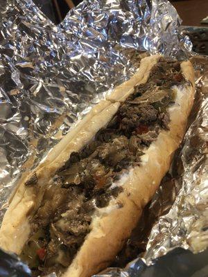 Loaded steak sub