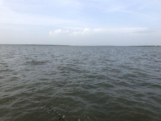 View of the lake from the dock