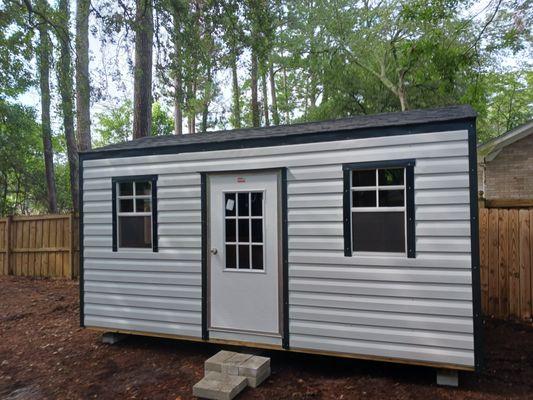 10 x 20 Shed with Dutch Lap - Steel siding.