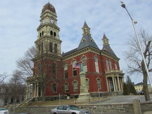 Town hall across the street