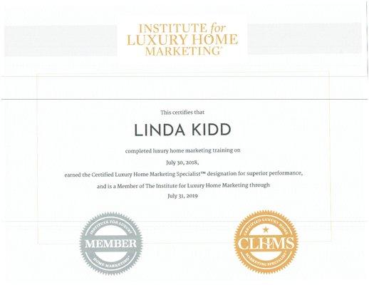 Member of the Luxury Institute specializing in Marketing Luxury Homes