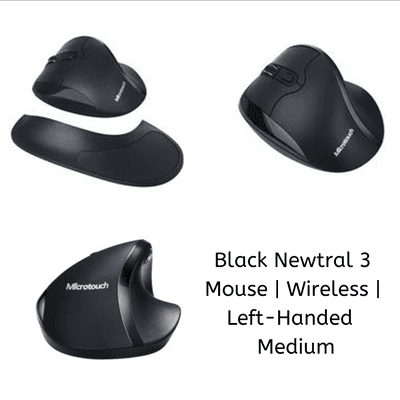 The black Newtral 3 Mouse is a stylish ergonomic mouse, that features an enhanced design.