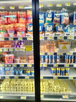 Nice selection of refrigerated food products!