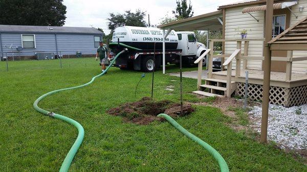 This was the first time I had my septic tank cleaned.  They called to let me know when they would arrive and arrived with a very clean truck