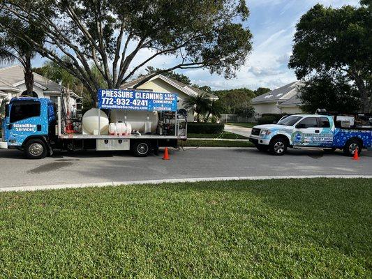 Island Blue truck