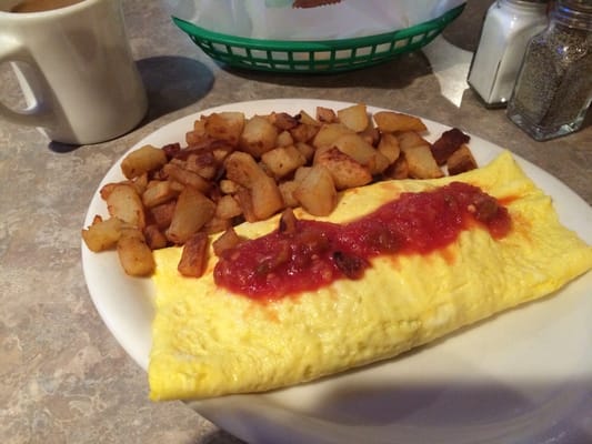 Spanish omelette for breakfast.