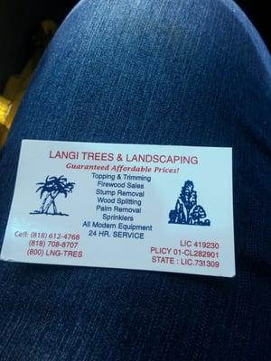 Langi Tree & Landscaping Service