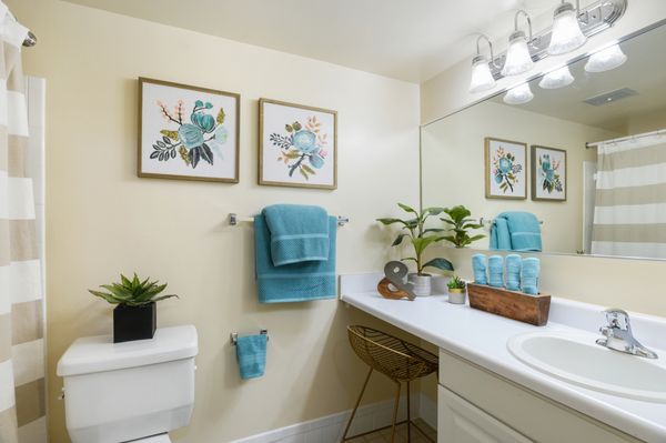 Bathroom with vanity area