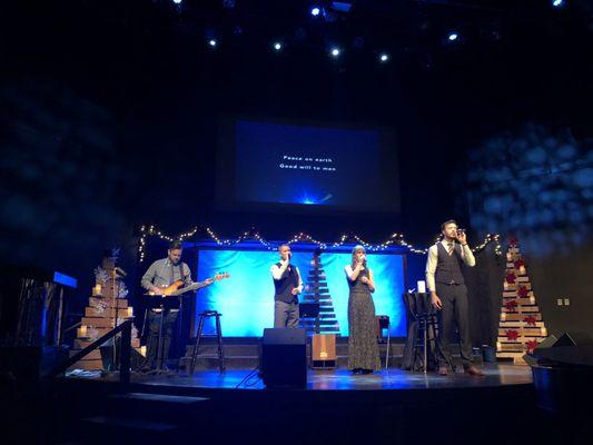 Worship team on Christmas Eve.