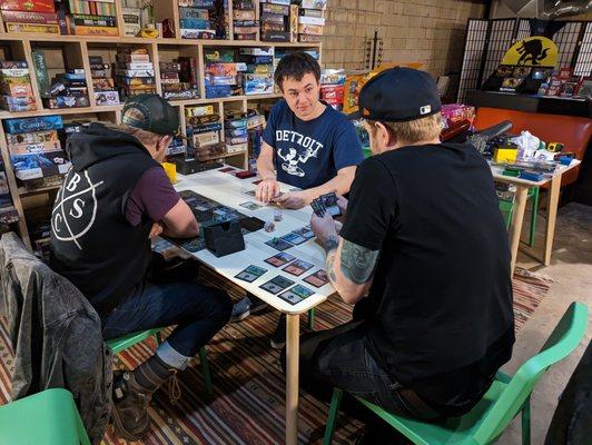 A casual evening of Magic: The Gathering