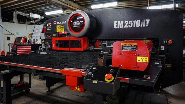 Our Amada EM2510N Turret Punch