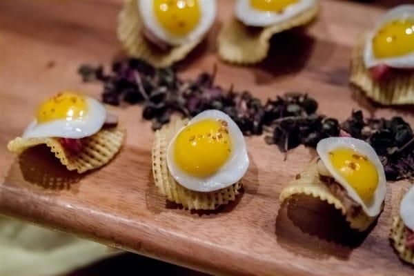 They knew we'd be busy on the wedding day so they brought the wedding party a tray of hors d'oeuvres to munch on. So thoughtful!