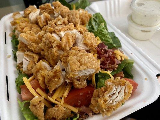 Chicken BLT salad (medium, $8)- delicious and HUGE. Easily two meals!