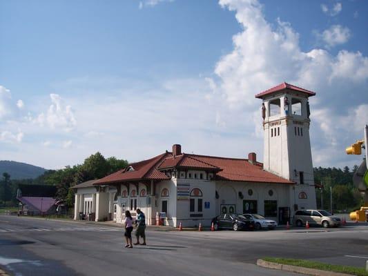 This historic RR Station is on our tour in Lake George