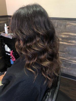 Brunette balayage