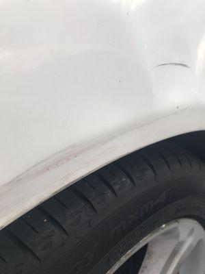 Post-wash damage to my car after visiting this location