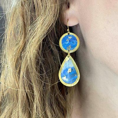 Evocatuer tear drop earrings.