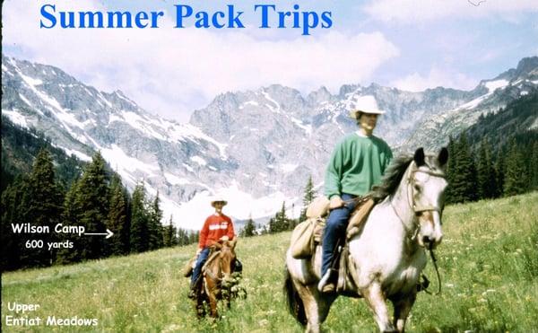 Wilderness Pack Trips offered June through September.