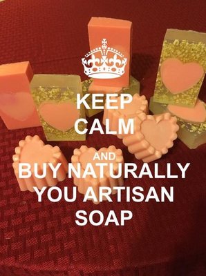 Luscious natural Valentine's Day Soap for your loved one! 3 for $10.00