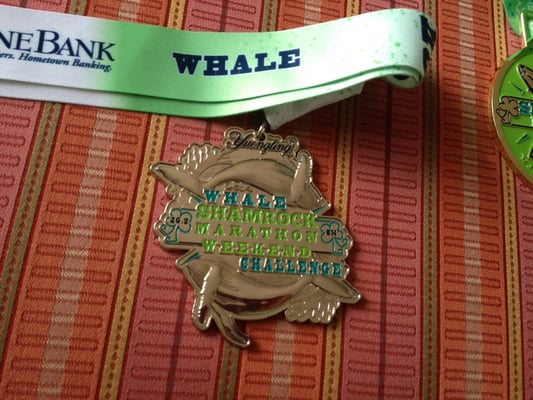 Whale Challenge (8K + marathon) medal