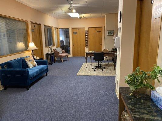 Waiting room in the Center for Health Suite