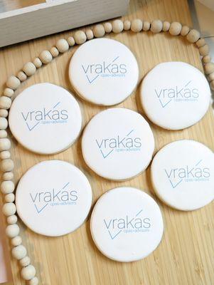 Printed logo cookies