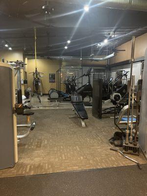 The machines and the cardio area, and the TRX - too many things to list.