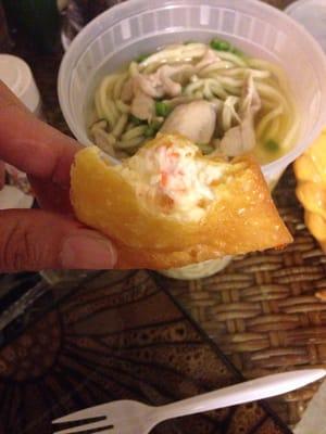 Crab Rangoon is delicious..