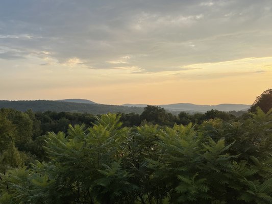 View from outside deck seating.