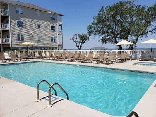 Pool and hot tub included.