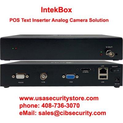 IntekBox POS Text Inserter HD 4K Analog Camera Solution