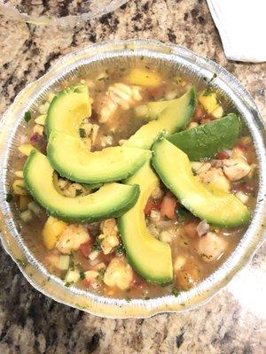 Mango Shrimp ceviche