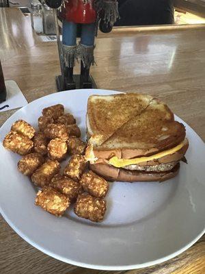 Chewbacca burger & tots