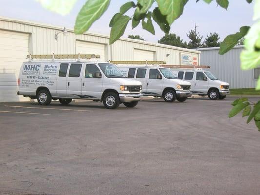 Fully stocked vans ready for fast, reliable service