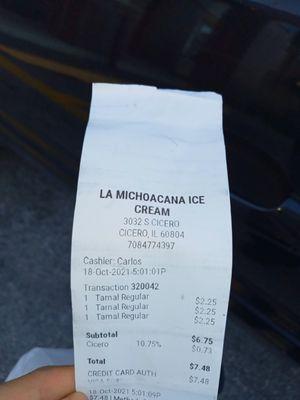 La Michoacana Ice Cream Shop