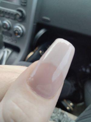 Long hair in my nail