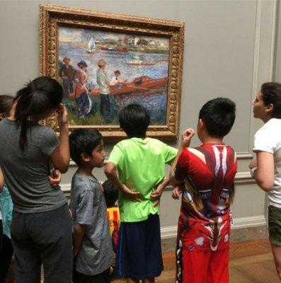 Field trip to the National Gallery of Art in DC during one of our summer camps!