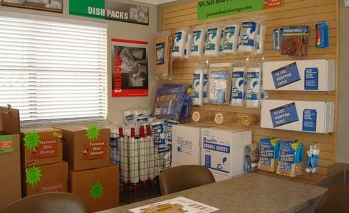 We sell boxes and moving supplies