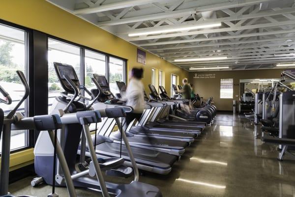 Cardio machines with personal TVs and over 30 channels