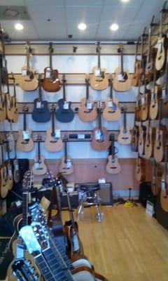 Guitar room. Came here sat and played amazing guitars selection.