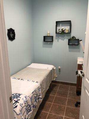 Massage room so clean