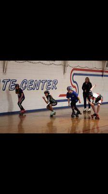 Speed skating practice Saturdays at 10am