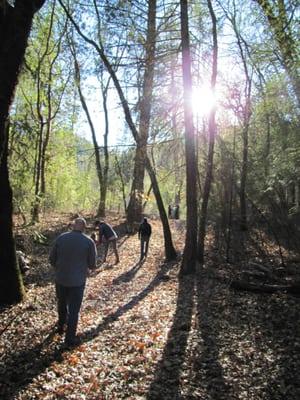 On the main circle trail