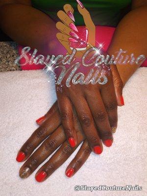 SlayedCoutureNails does gel/ Shellac manicures as well. Text DeeDee @ (901)440-6289 to book your nail appointment.