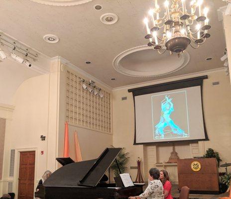 Duo piano recital in the Knox Room.