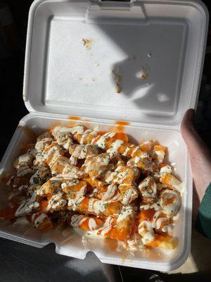 Buffalo- chicken bacon ranch Loaded Fries Amazing 5