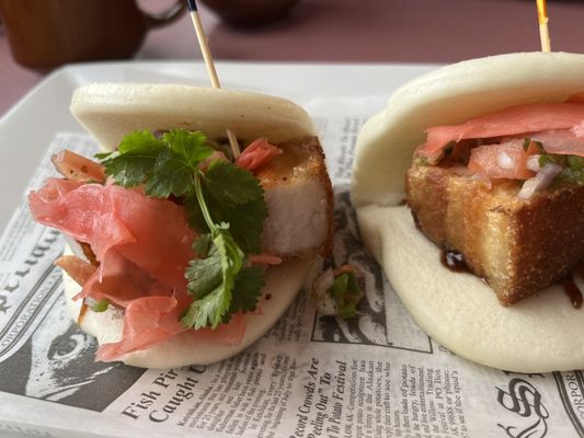 Great use of ginger and serious amounts of pork in these buns