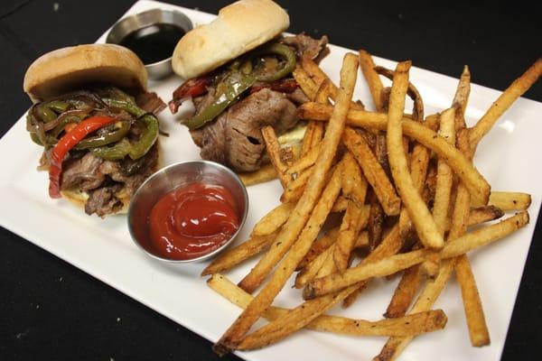 An amazing Roast Beef Slider served with hand cut french fries!!!