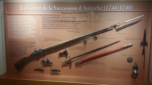 Some of the weapons that the British used in war against the French